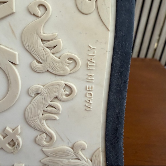 WOW 🔥 DOLCE & GABBANA 🩶 Luxury Low Top Leather Mens Size 7 Sneakers (Authentic)! - Picture 13 of 17